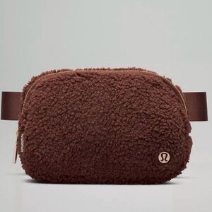 Lululemon Chocolate Sherpa Belt Bag